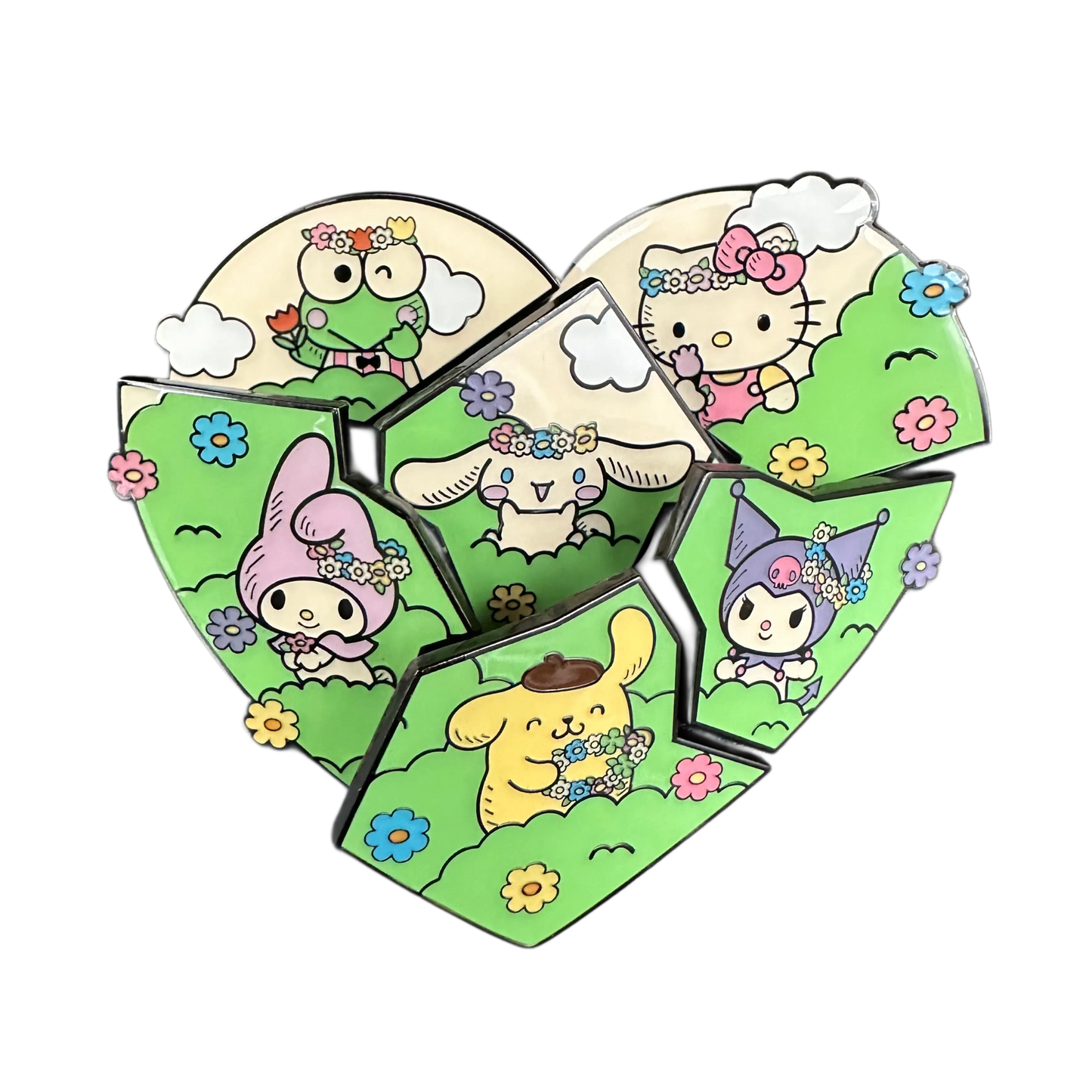 Loungefly Sanrio Hello Kitty & Friends Flower Crown Puzzle Blind Box Pin