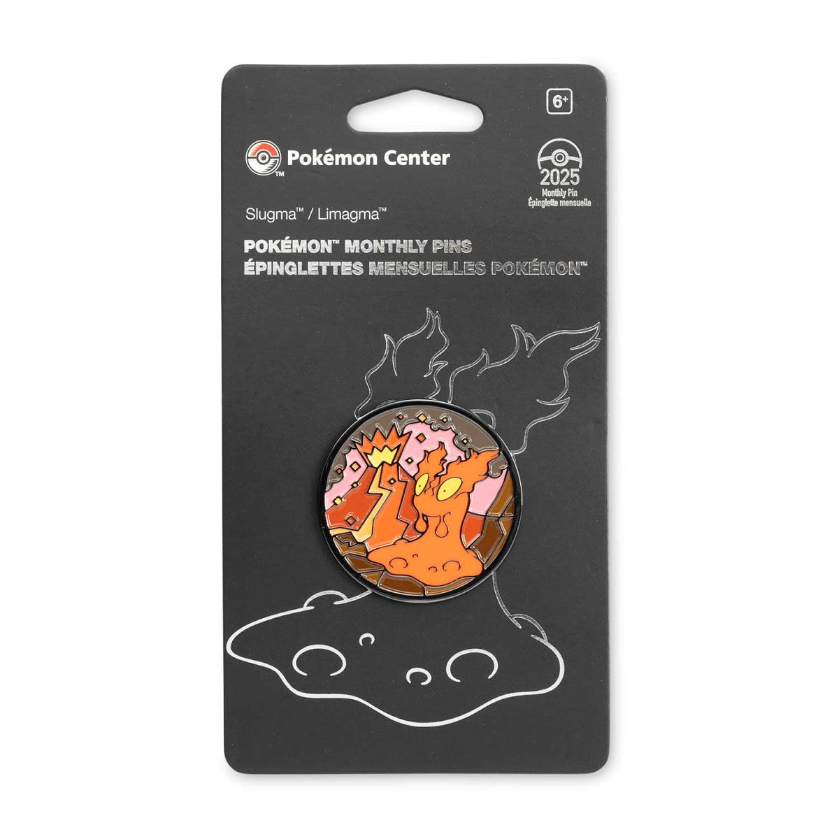 Pokémon Center 2025 Monthly Pin Habitat Slugma