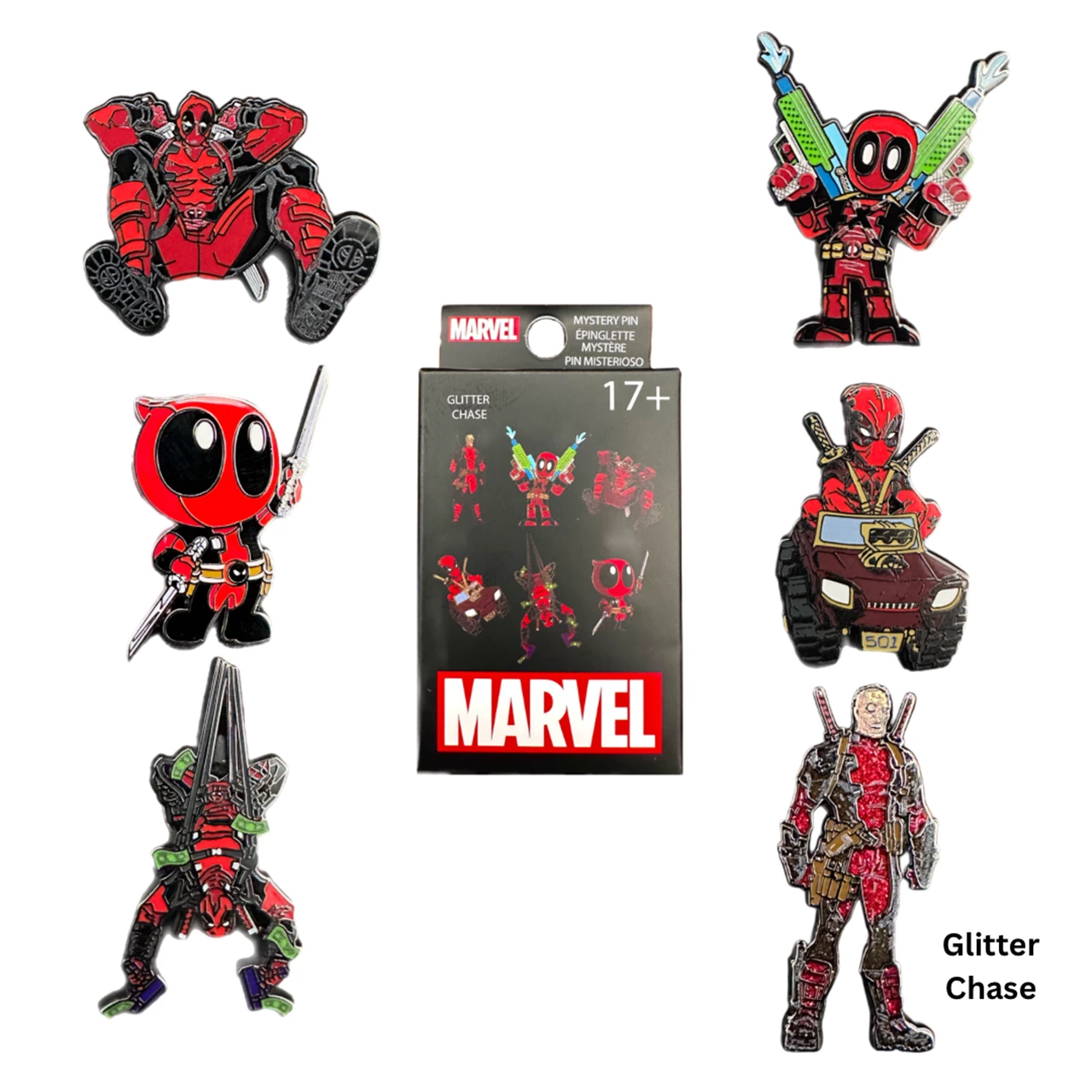 Loungefly Marvel Deadpool Action Blind Box Pin