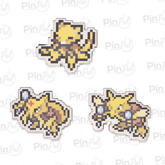 Pokémon 3-Pack Pixel Abra, Kadabra & Alakazam