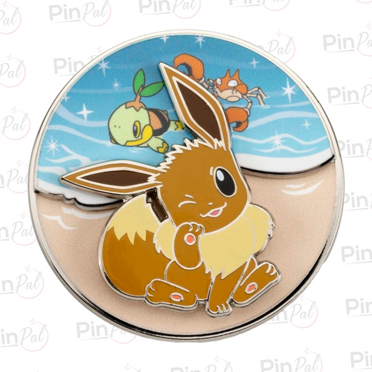 Pokémon Eevee Beach Day Spinning Scenes Pin