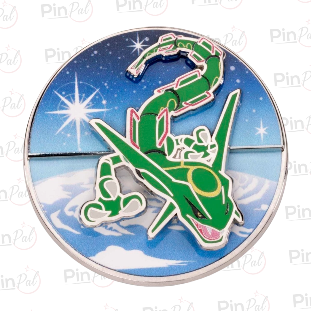 Pokémon Rayquaza Stellar Sky Spinning Scenes Pin