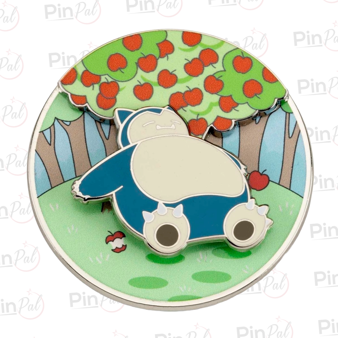 Pokémon Snorlax Snack & Nap Spinning Scenes Pin