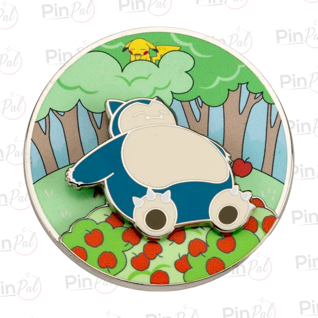 Pokémon Snorlax Snack & Nap Spinning Scenes Pin