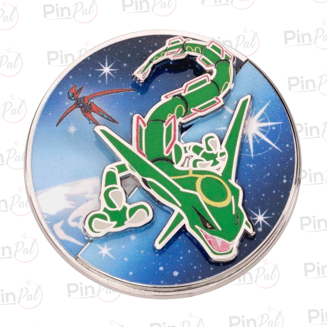 Pokémon Rayquaza Stellar Sky Spinning Scenes Pin