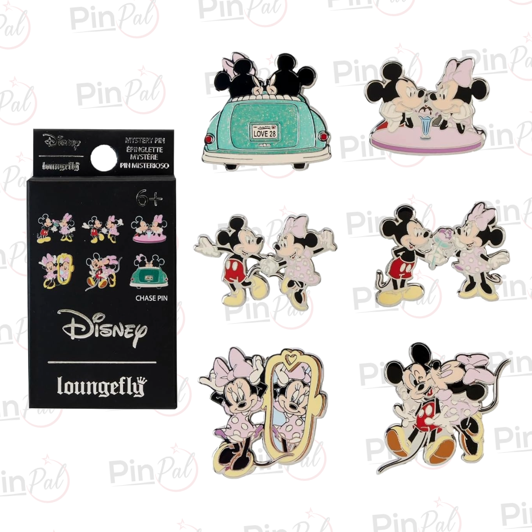 Loungefly Disney Mickey and Minnie Date Night Blind Box Pin