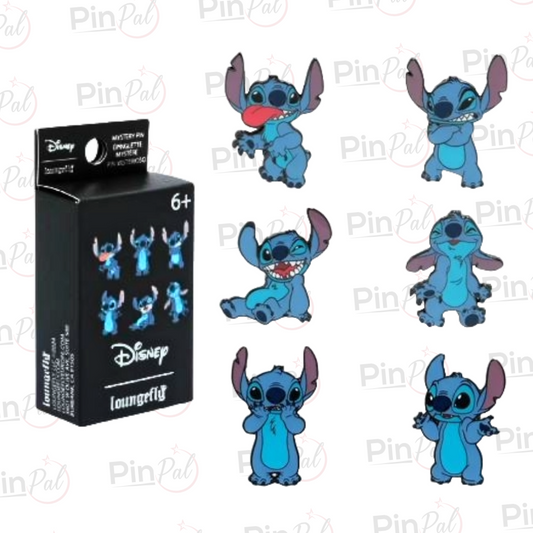 Loungefly Disney Stitch Funny Face Blind Box Pin