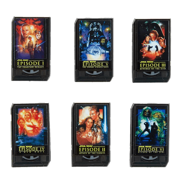Loungefly Star Wars VHS Cassettes Blind Box Pin