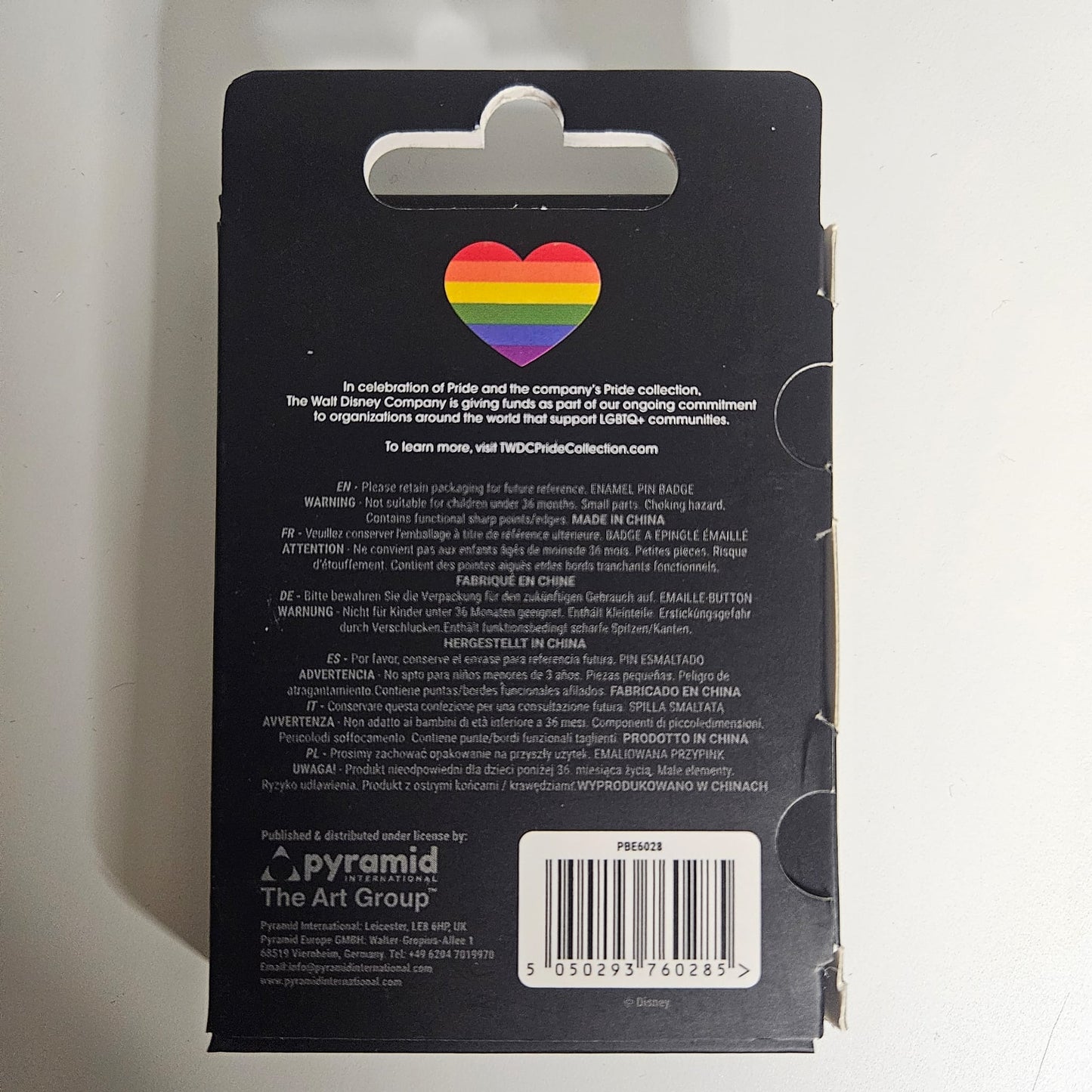 Disney Mickey Mouse Ears Rainbow Pride Pin