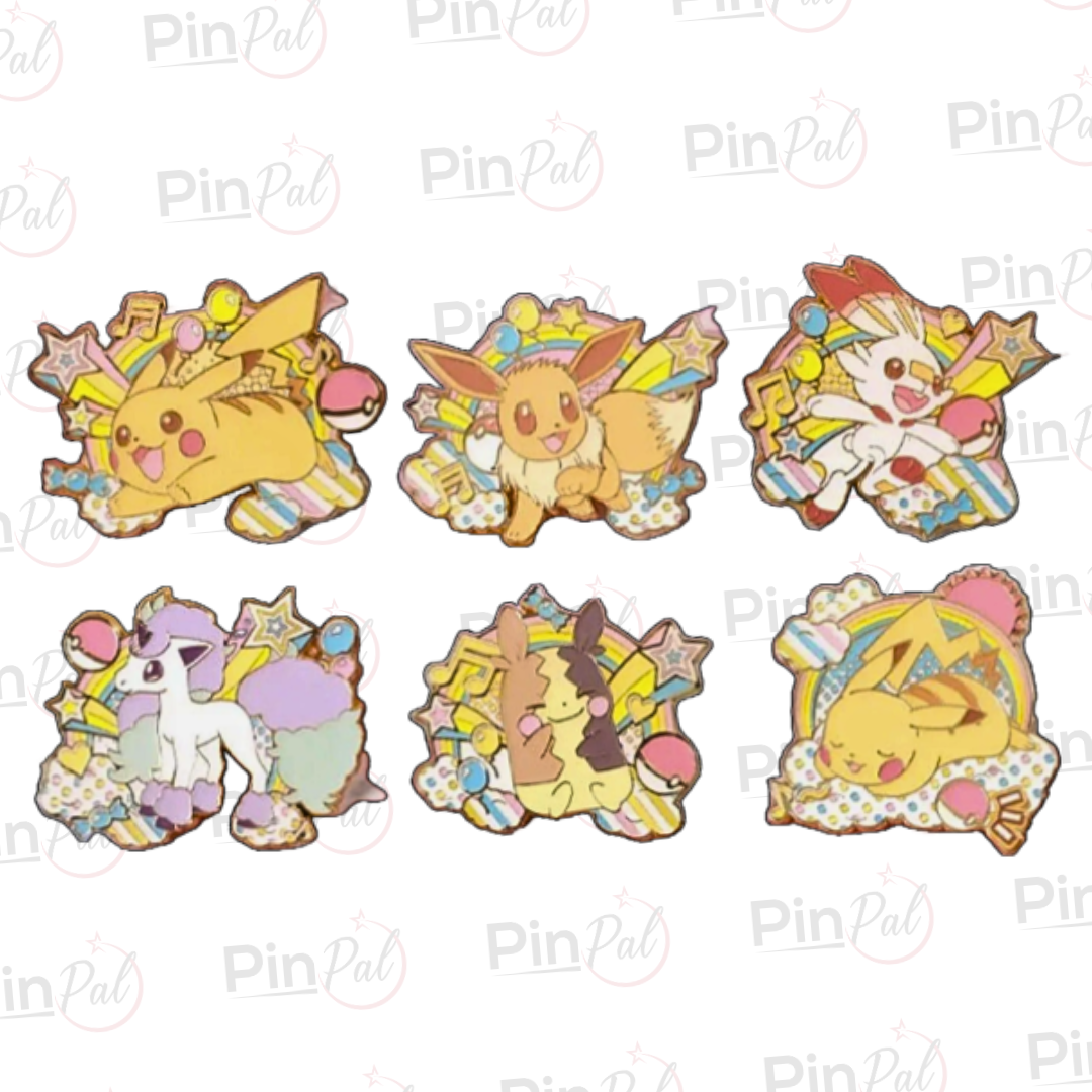 Pokémon Nijiiro Pop Rainbow Pins