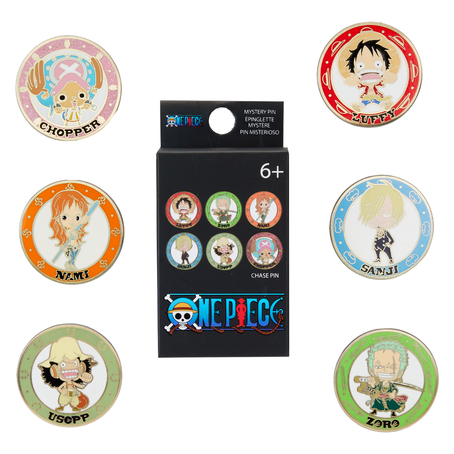 Loungefly One Piece 25th Anniversary Chibi Blind Box Pin