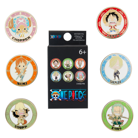 Loungefly One Piece 25th Anniversary Chibi Blind Box Pin