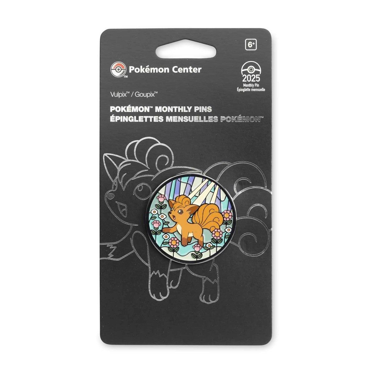Pokémon Center 2025 Monthly Pin Habitat Vulpix
