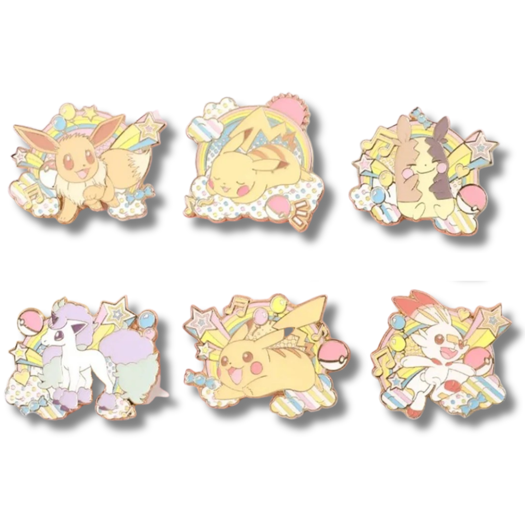 Pokémon Nijiiro Pop Rainbow Pins