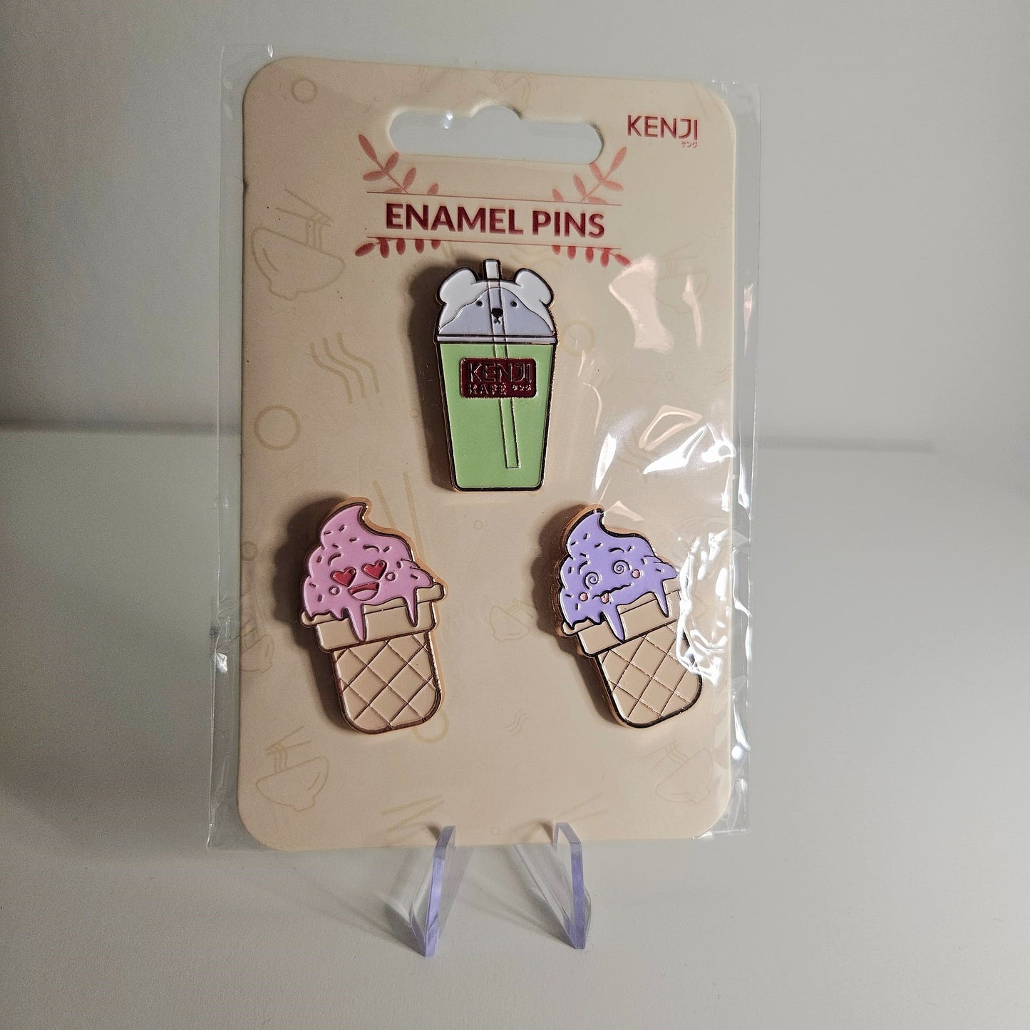 Kenji Pin Set - Ice Cream Café