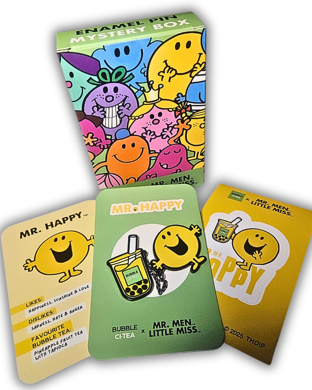 Mr Men & Little Miss x Bubble CiTea Blind Box Pin