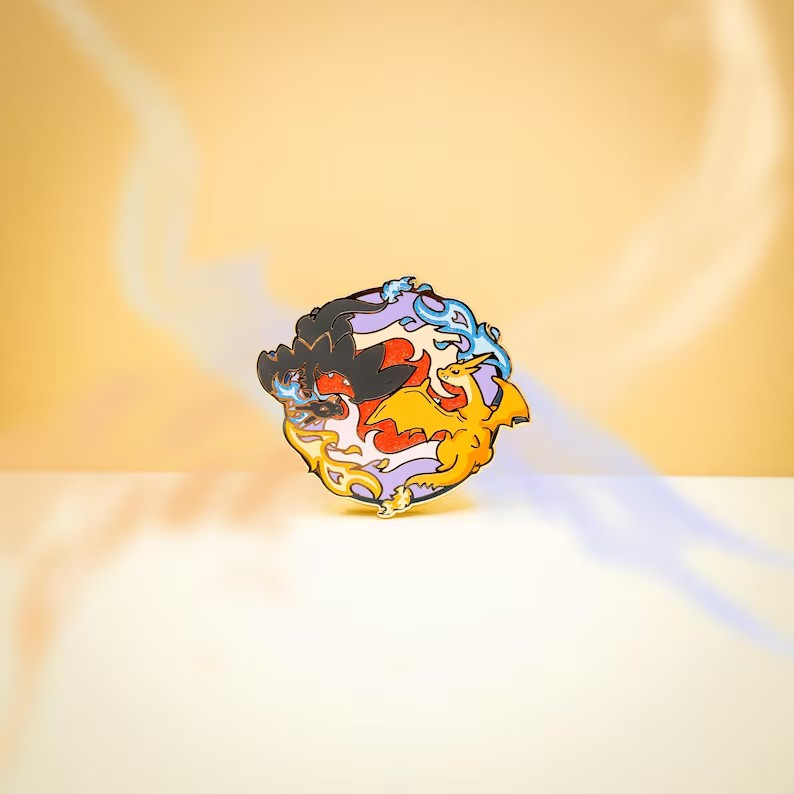 Poroful Jumbo Fire Dragons Charizard Mega X – PinPal