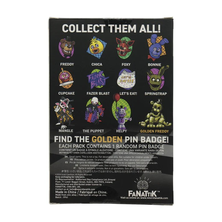 Fanattik Five Nights at Freddy's Blind Box Pin
